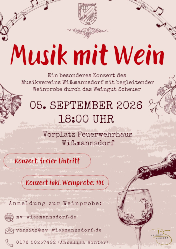 Weinkonzert-Flyer
